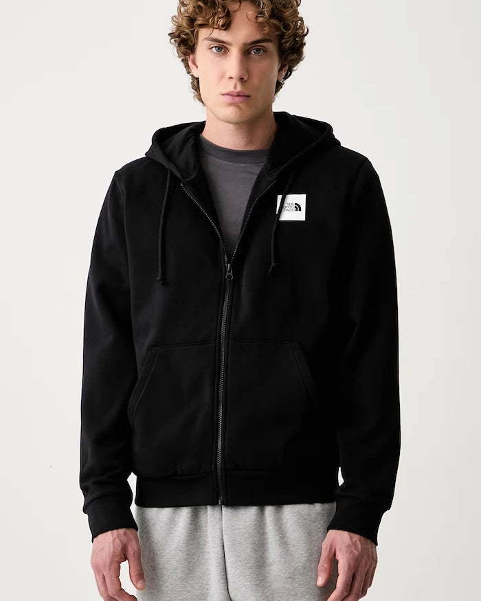 Kapüşonlu, fermuarlı erkek pamuklu The North Face Box Regular sweatshirt
