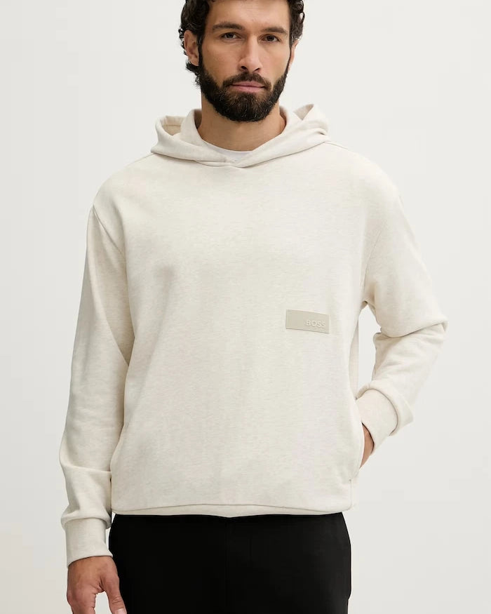 BOSS Green erkek pamuklu kapüşonlu sweatshirt SW_Hoodie
