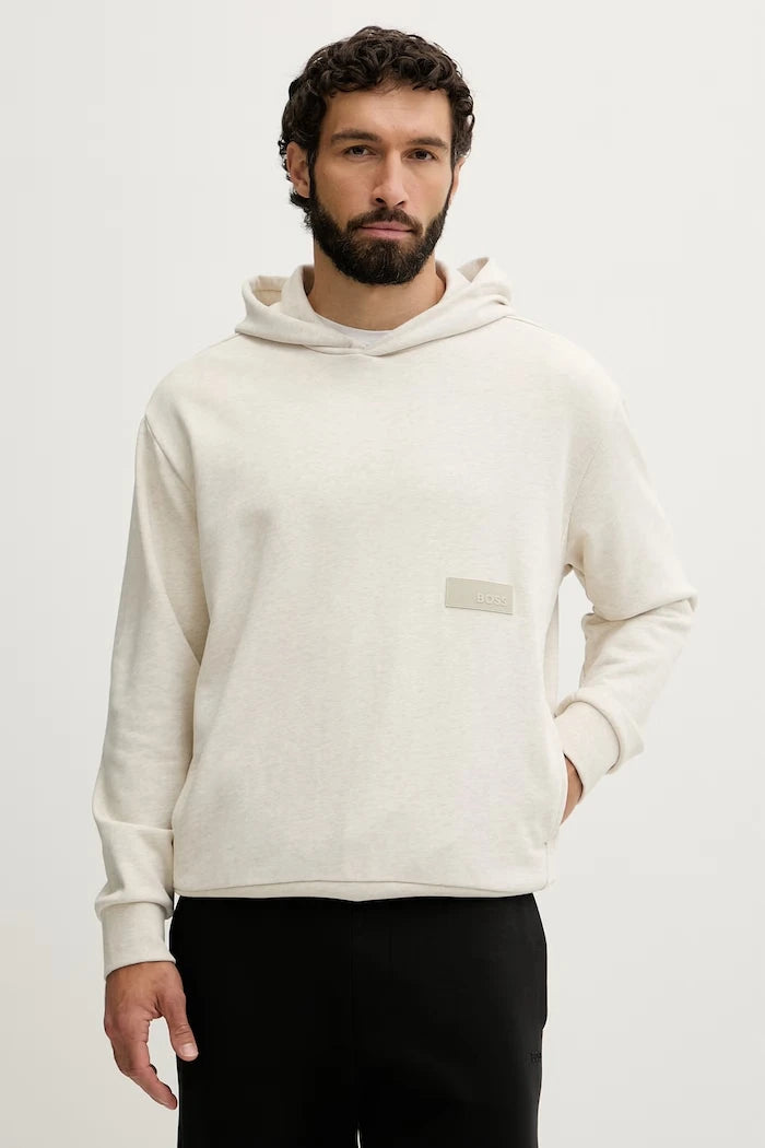 BOSS Green erkek pamuklu kapüşonlu sweatshirt SW_Hoodie