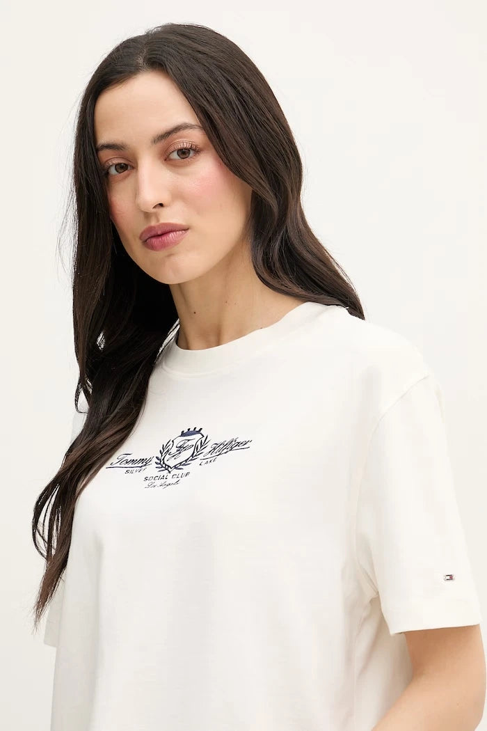 Tommy Hilfiger pamuklu kadın tişört