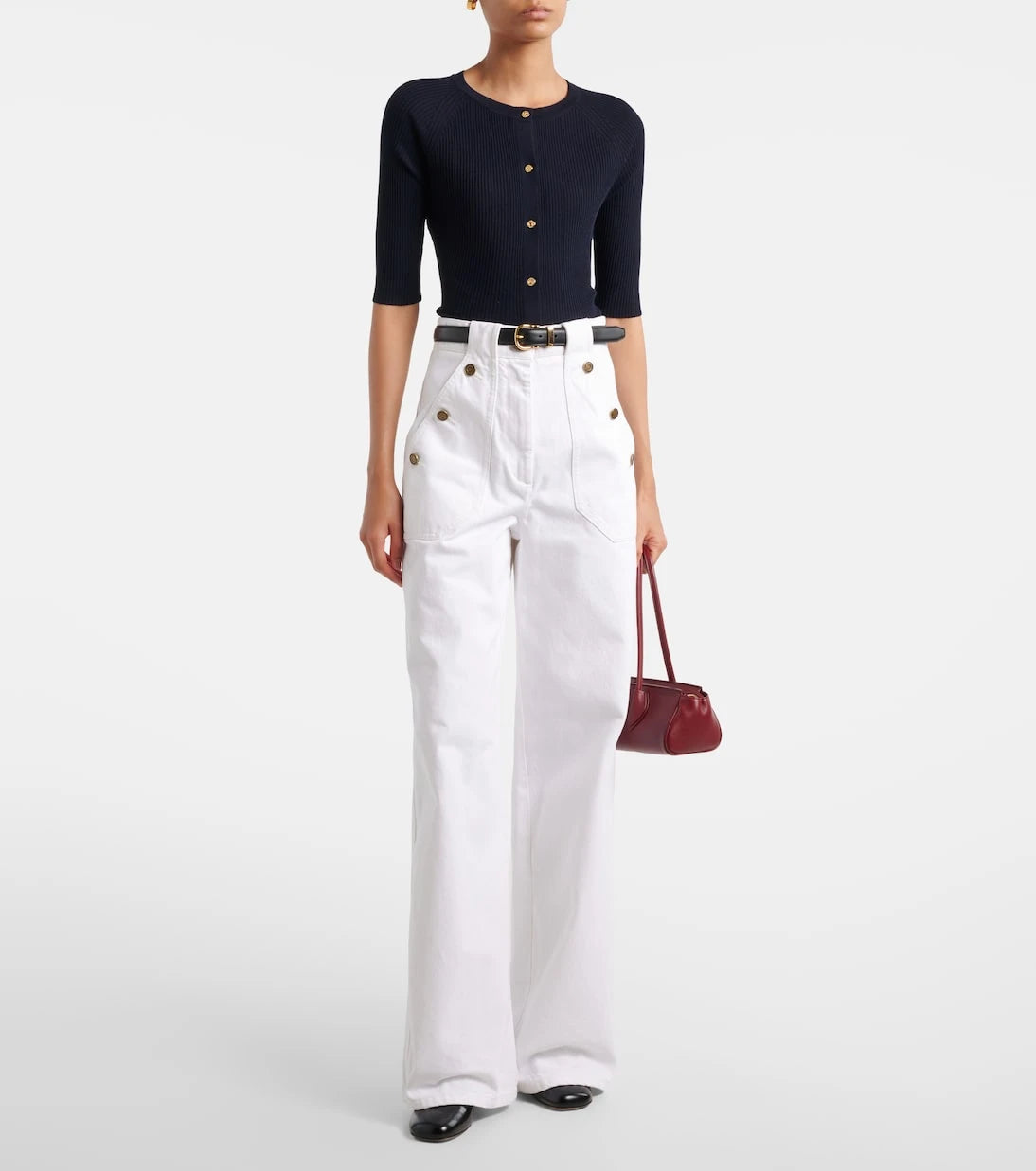 'S Max Mara - Cropped virgin wool cardigan