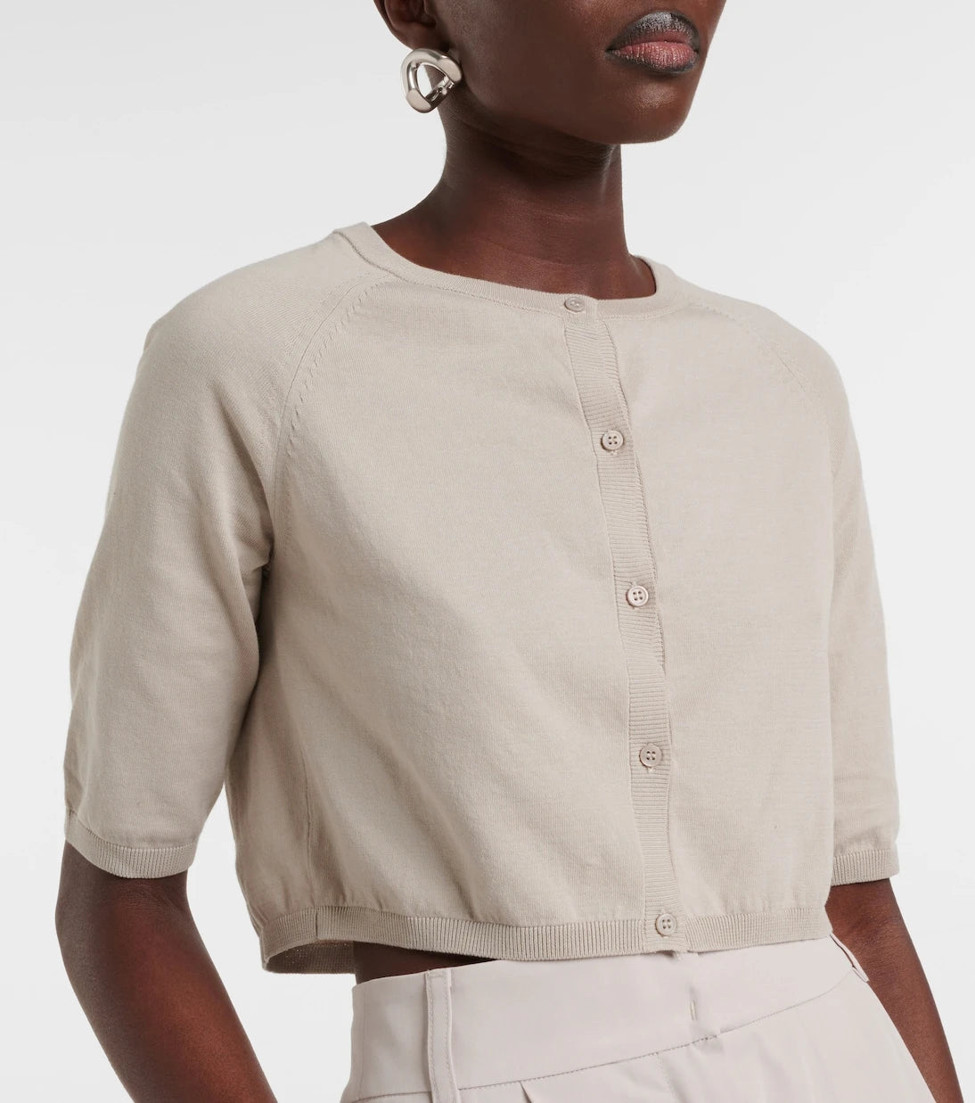 'S Max Mara - Pam cropped cotton cardigan