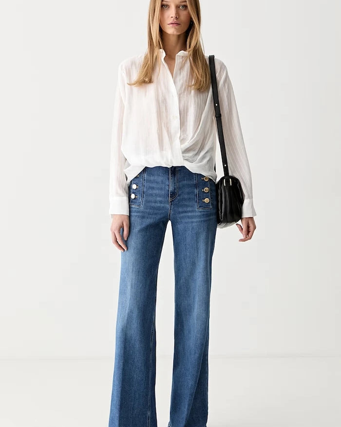 ViCOLO wide leg kadın kot pantolon