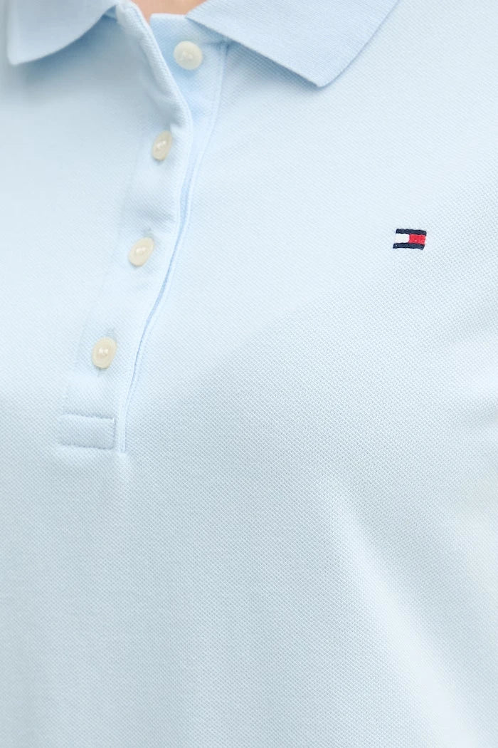 Tommy Hilfiger тениска с яка дамска с памук