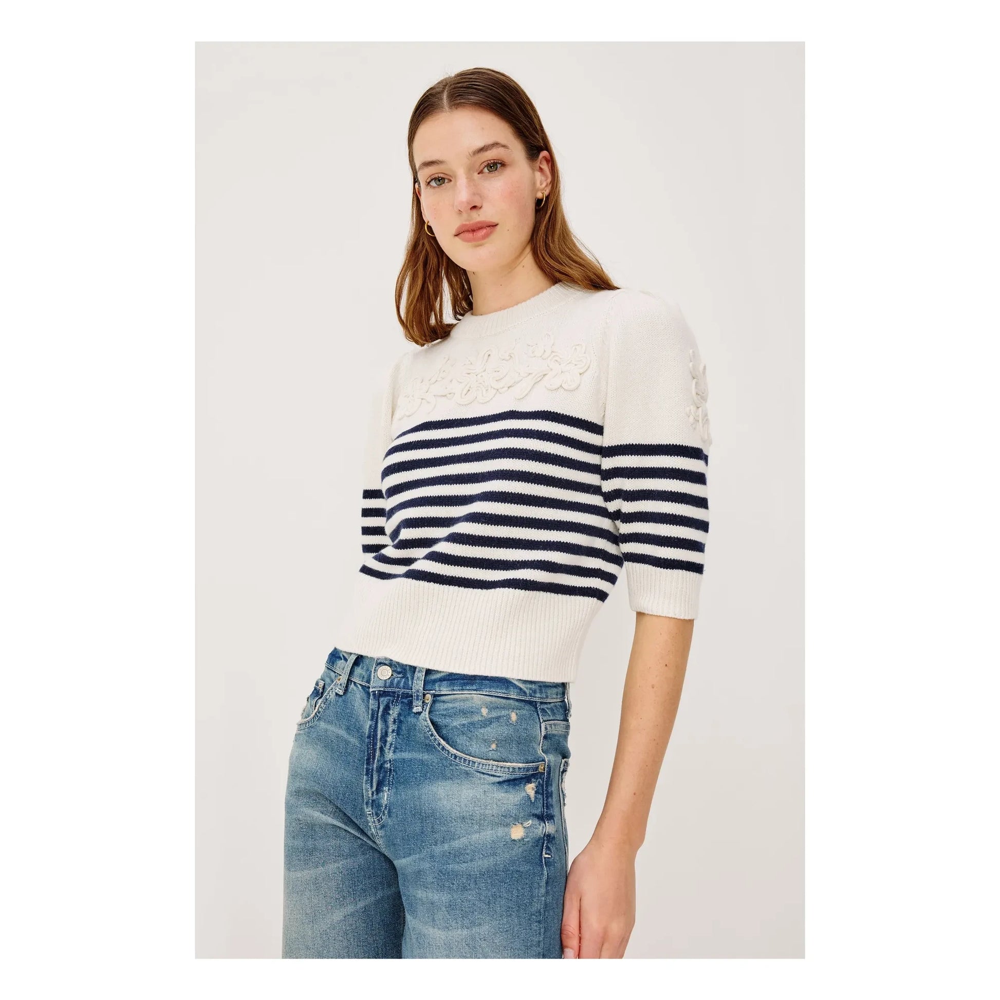 Rails - Martha Stripes Sweater | Navy blue
