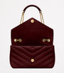 Saint Laurent Burgundy Medium Loulou Shoulder Bag