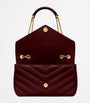 Saint Laurent Burgundy Medium Loulou Shoulder Bag