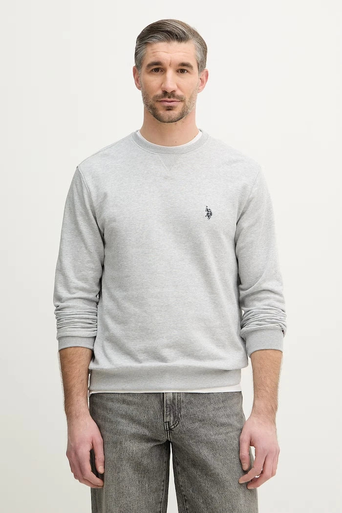 U.S. Polo Assn. erkek pamuklu sweatshirt DHM LB CREW