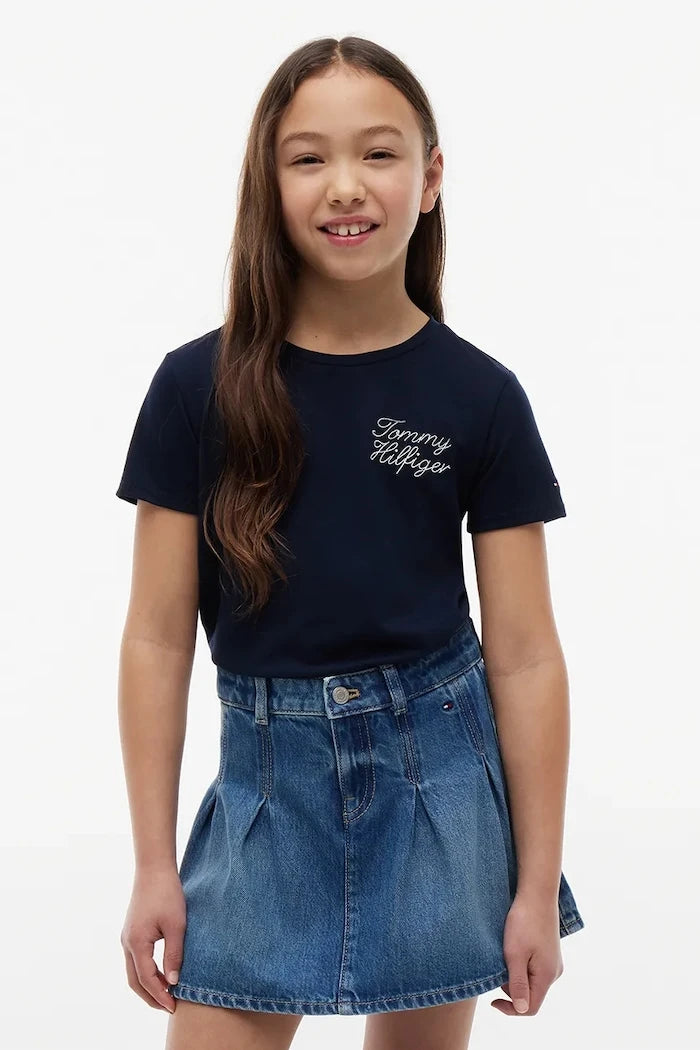 Çocuklar için pamuklu Tommy Hilfiger tişört