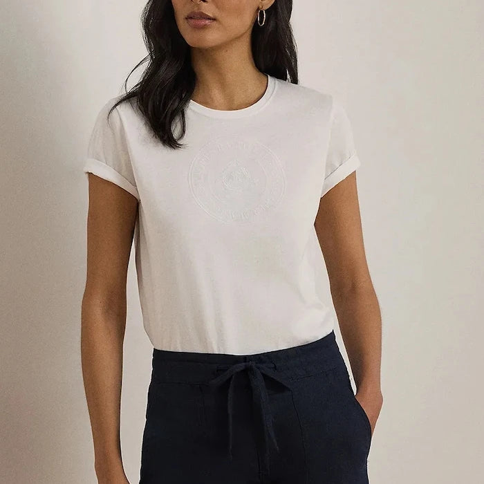 Lauren Ralph Lauren тениска basic дамска от памук