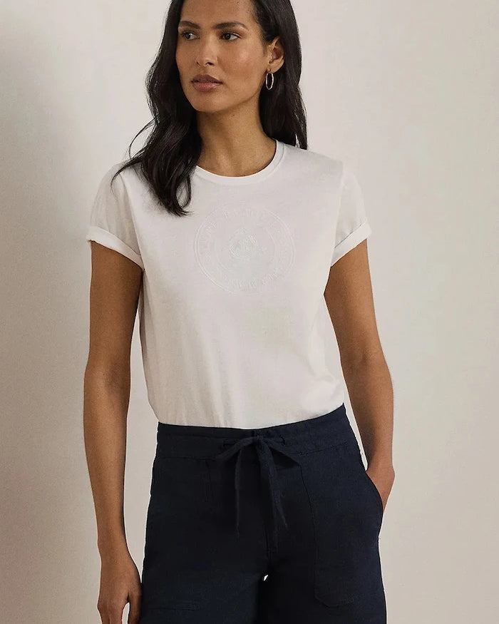Lauren Ralph Lauren basic kadın pamuklu tişört