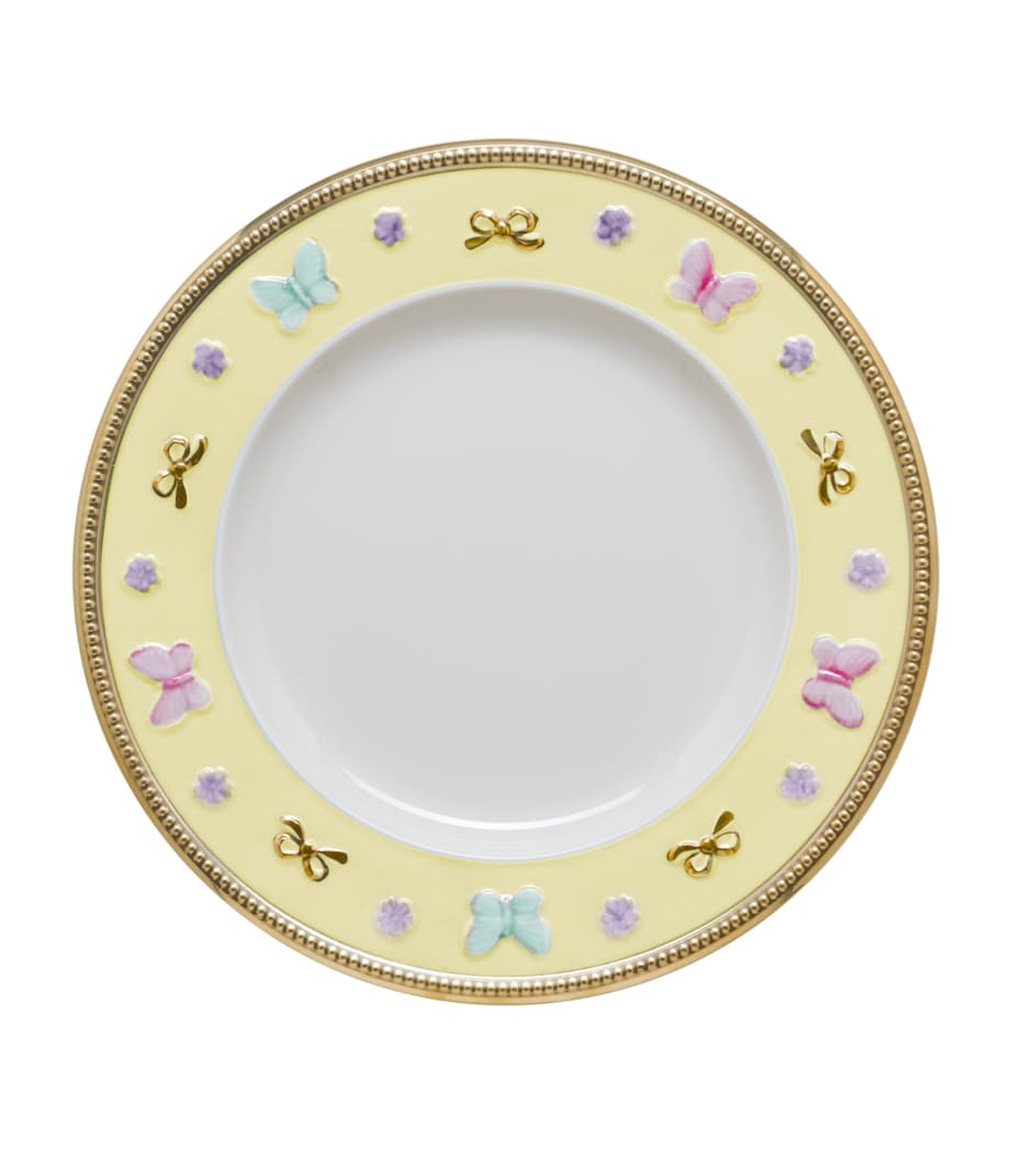 Porcelain Butterfly Dessert Plate (21cm)