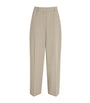 Toteme Beige Wide-Leg Tailored Trousers