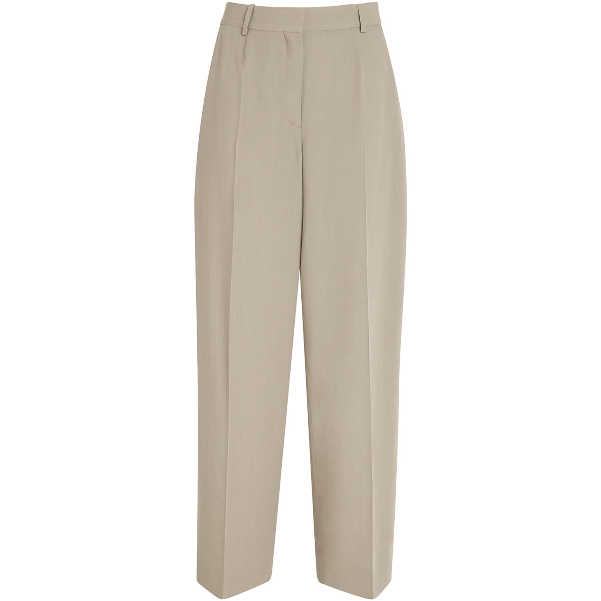 Toteme Beige Wide-Leg Tailored Trousers