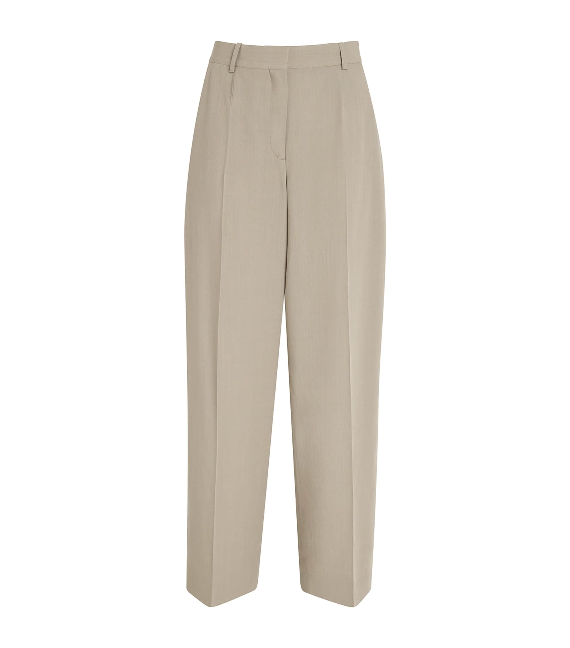 Toteme Beige Wide-Leg Tailored Trousers
