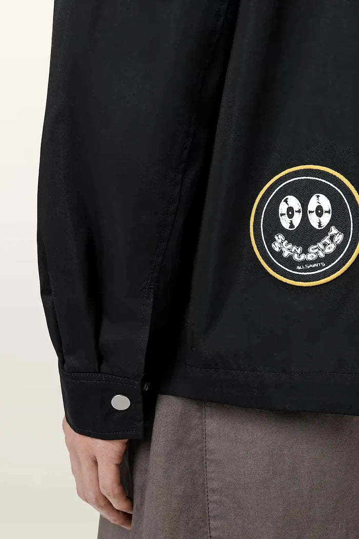 AllSaints яке тип риза мъжко с памук SOUNDMAN