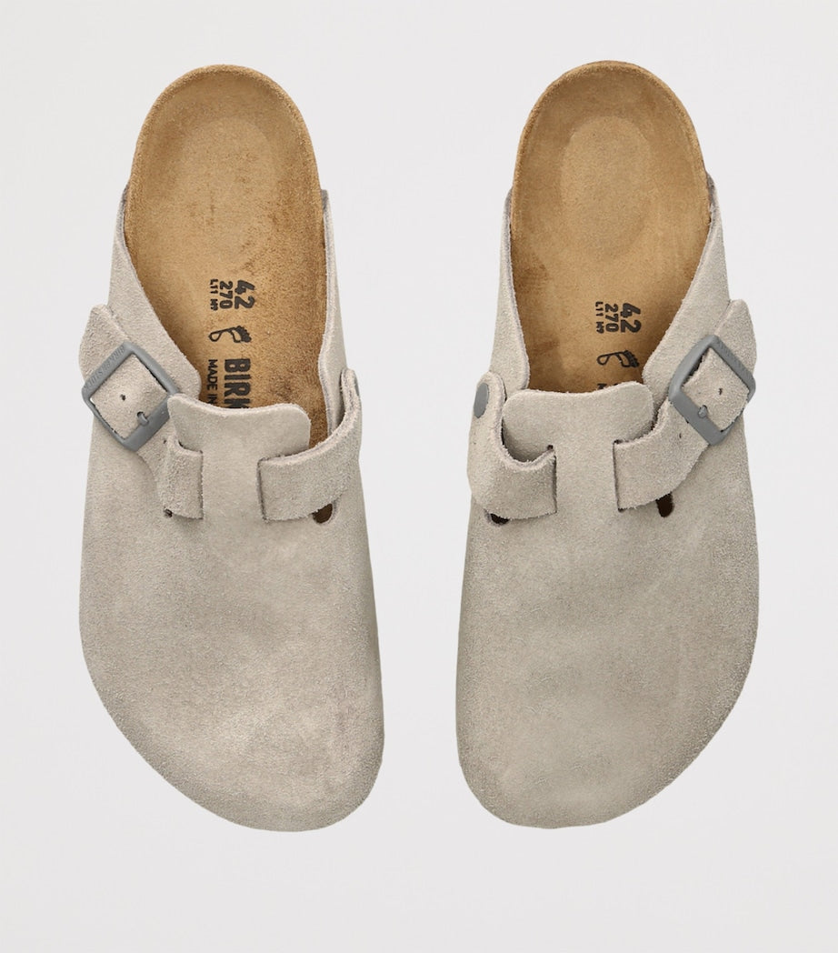 Suede Boston Clogs
