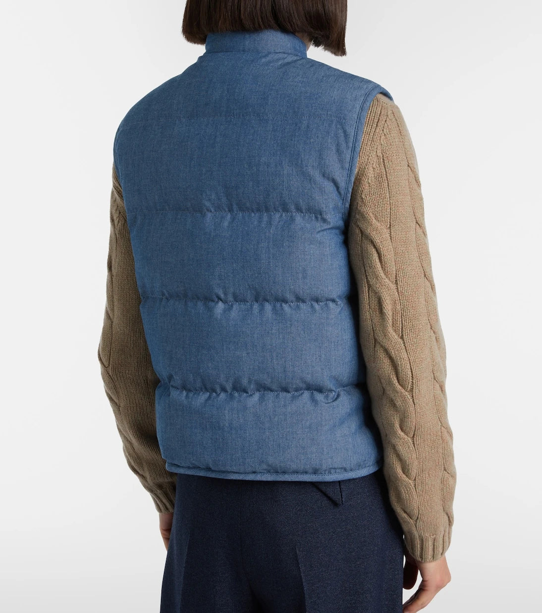 Loro Piana - Kris cotton chambray puffer jacket