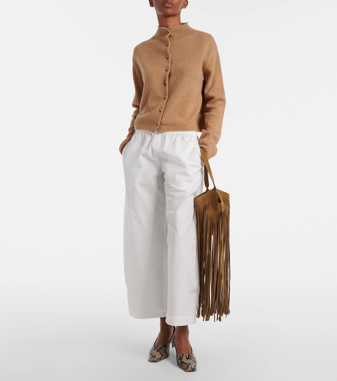 Khaite - Roma cotton poplin wide-leg pants