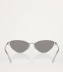 Tiffany & Co. Silver Metal Cat Eye Sunglasses