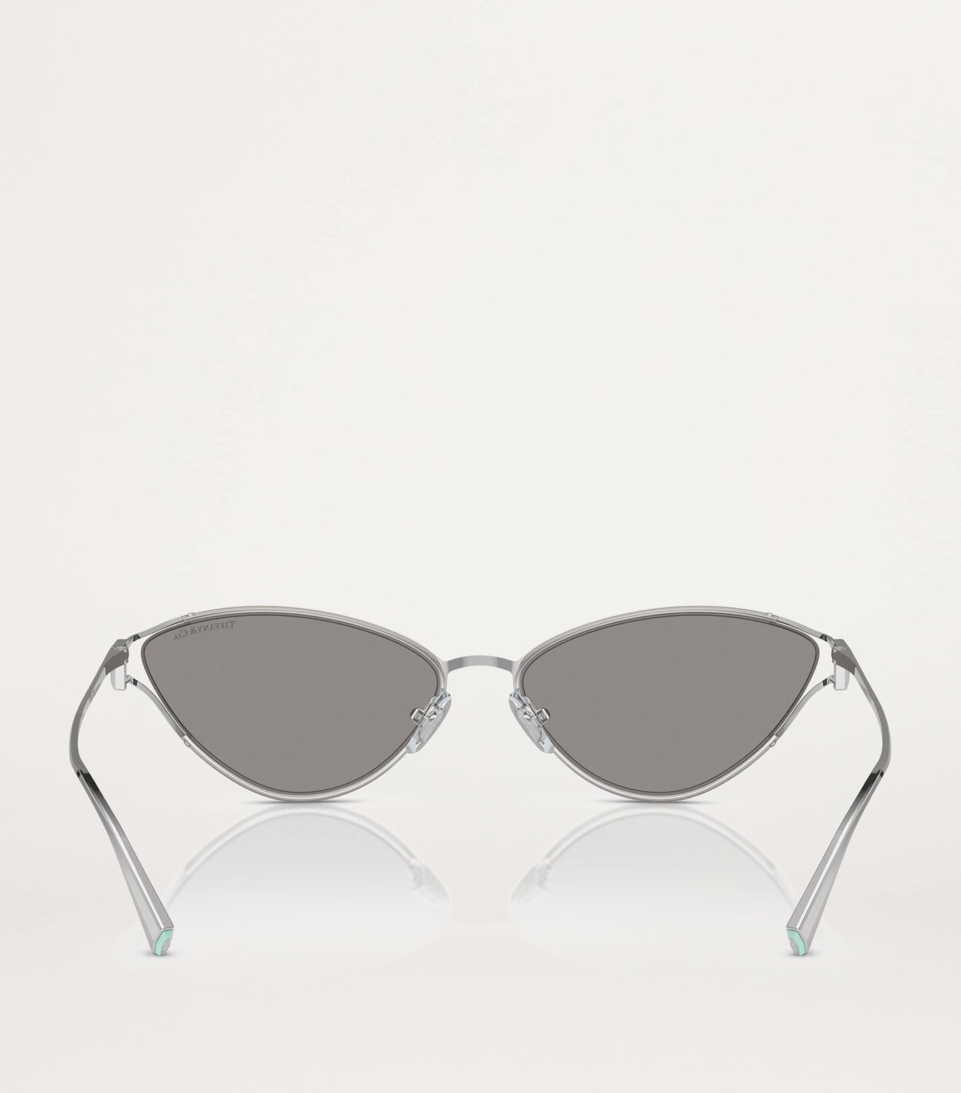 Tiffany & Co. Silver Metal Cat Eye Sunglasses