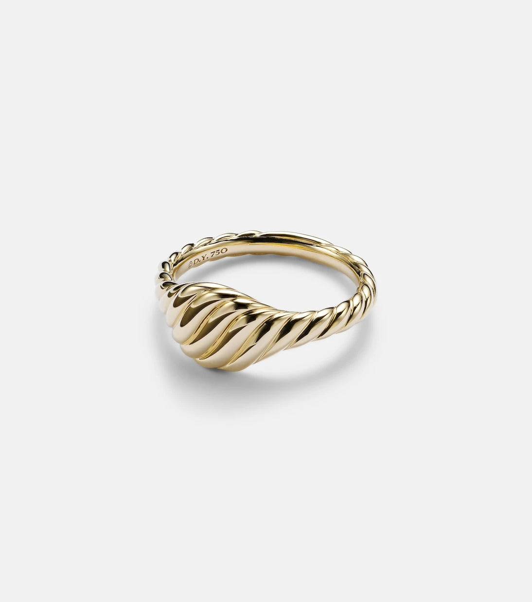 David Yurman - Sculpted Cable 18kt gold pinky ring