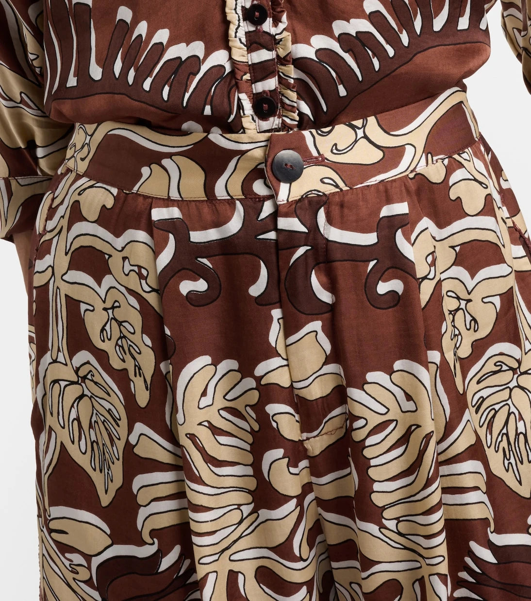 Poupette St Barth - Isabelle printed high-rise shorts