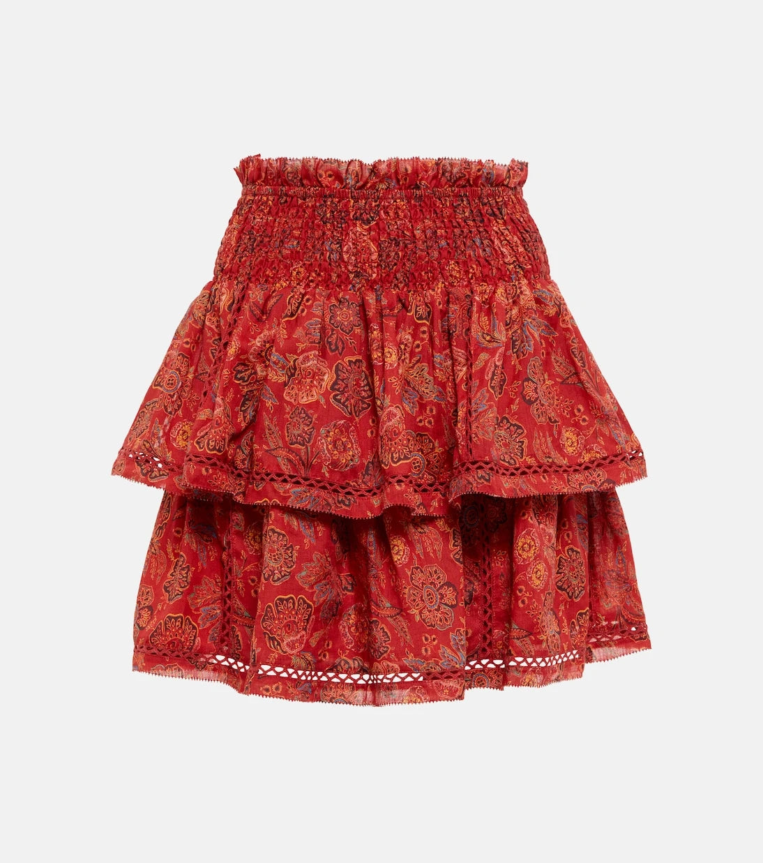 SIR - Allegra floral ramie miniskirt