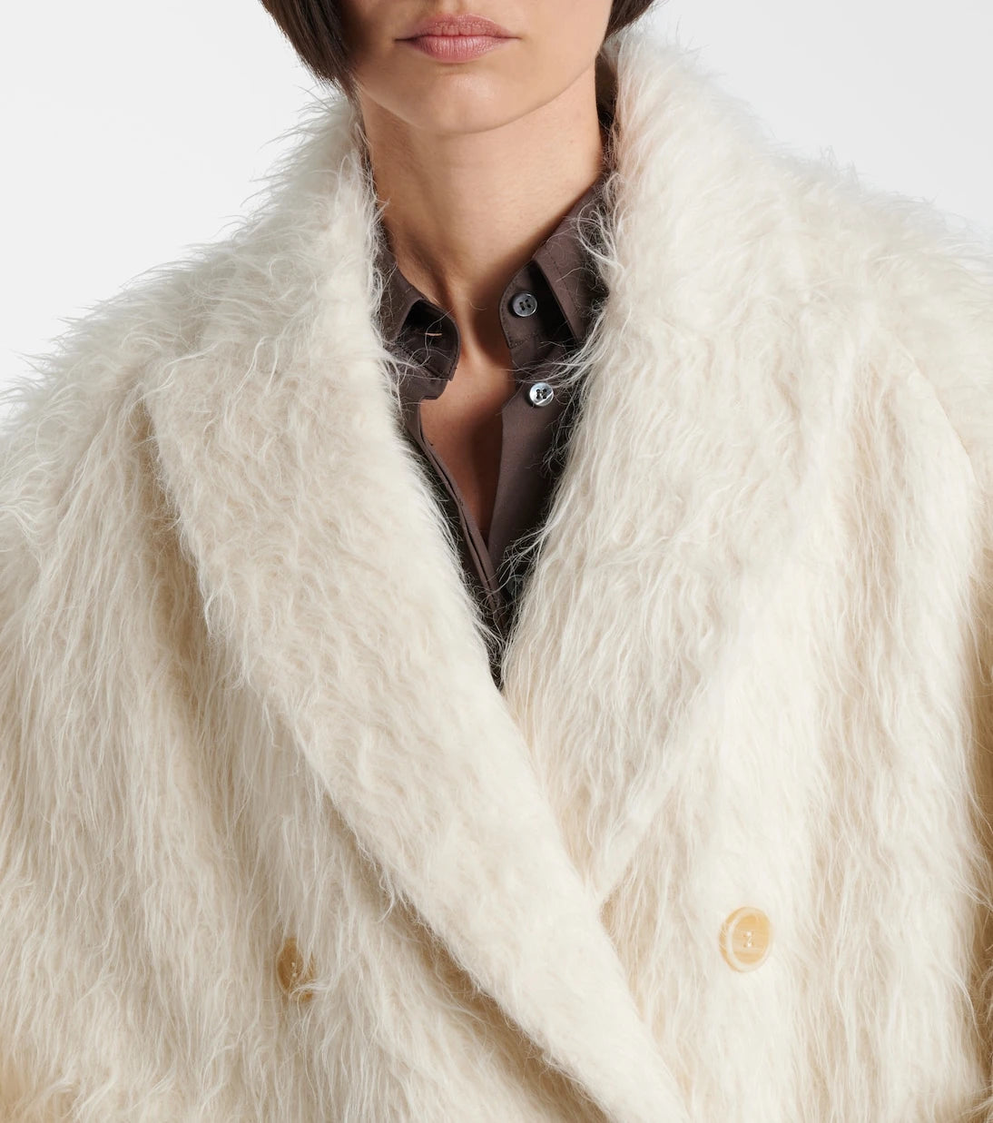 Brunello Cucinelli - Double-breasted alpaca-blend coat