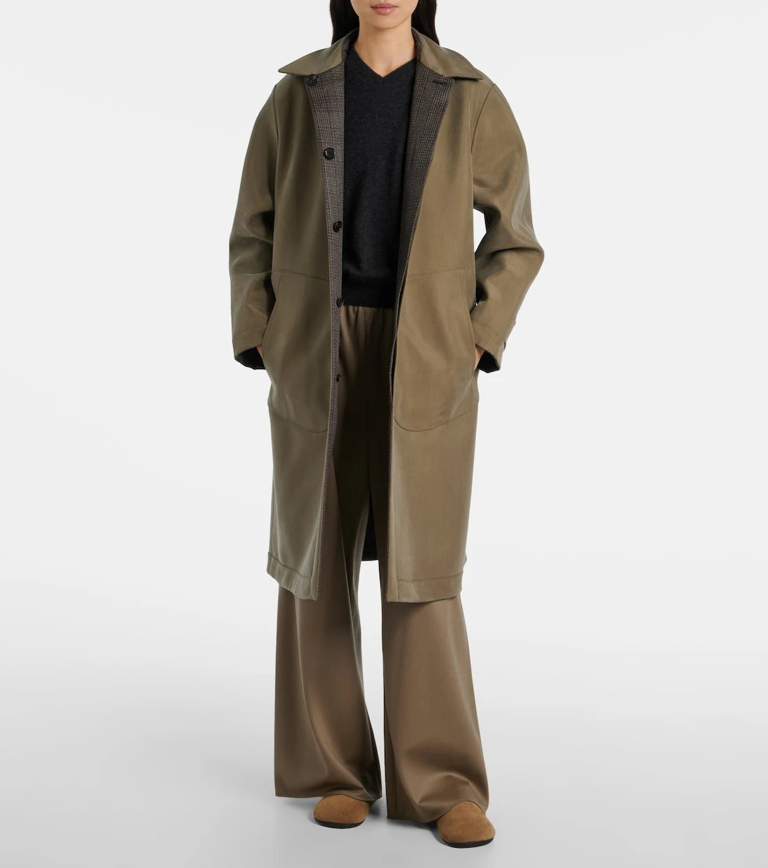 The Row - Palomar reversible wool and silk coat