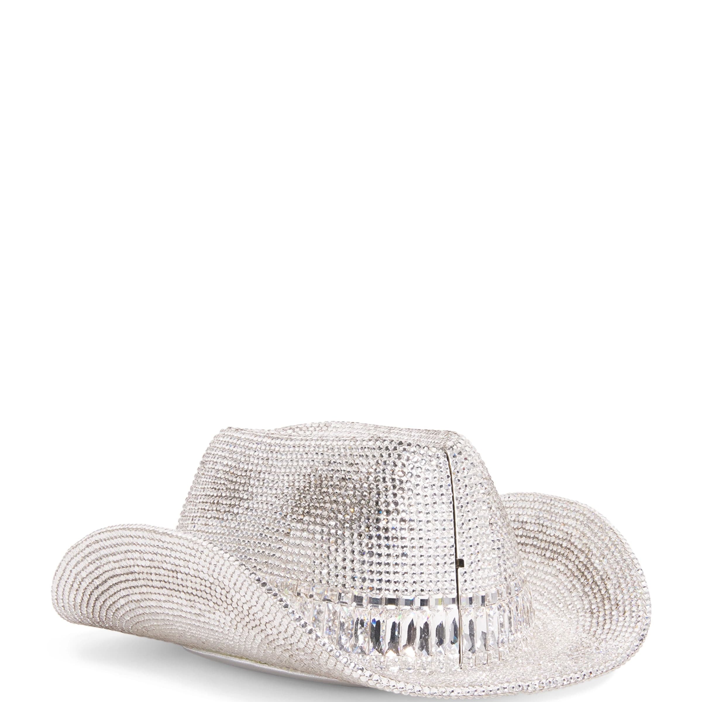 Judith Leiber Crystal Cowboy Hat Jane Clutch Bag