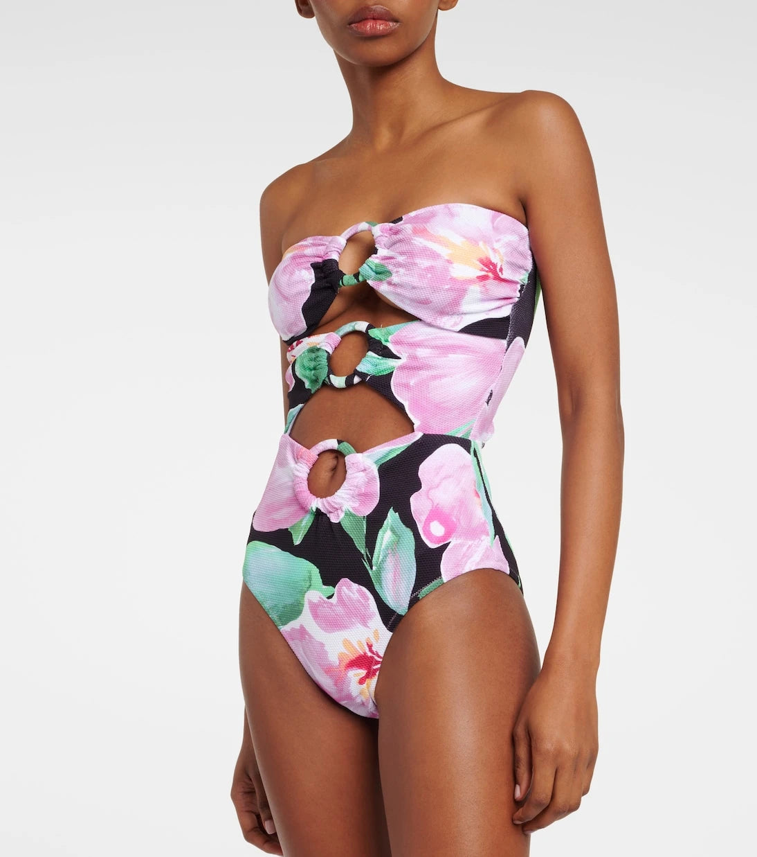 Alexandra Miro - Anya cutout floral swimsuit