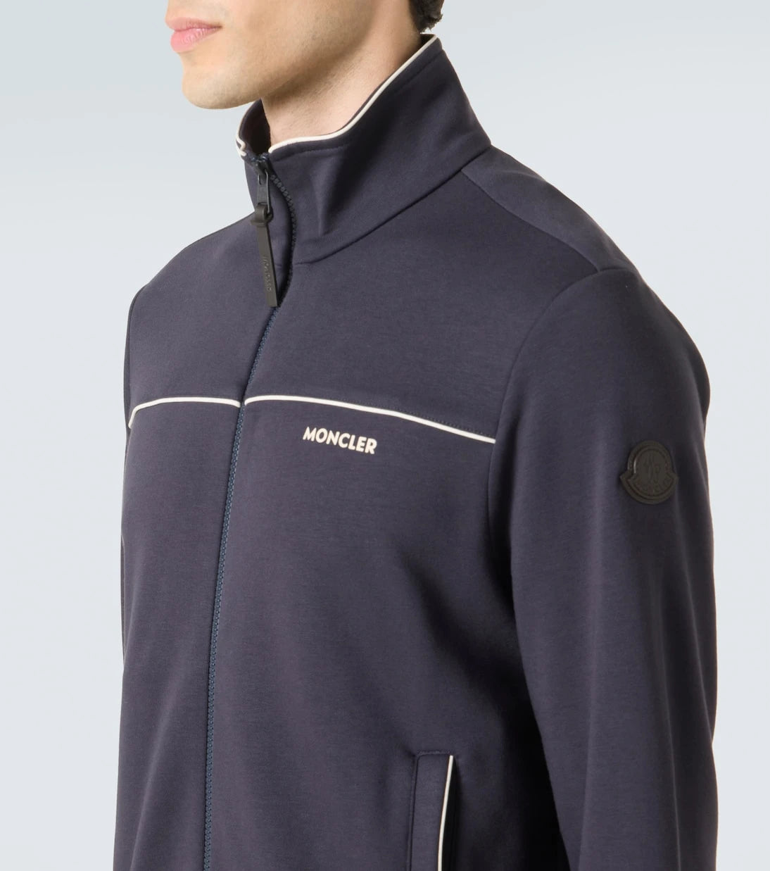 Moncler - Technical jersey zip-up sweatshirt
