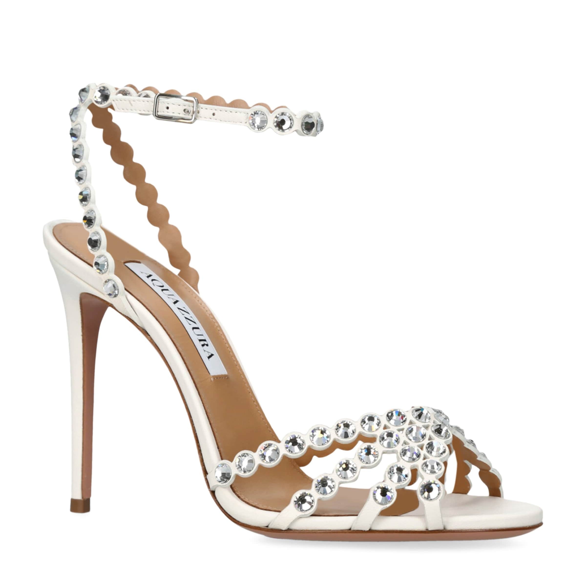 White Leather Tequila Sandals 105