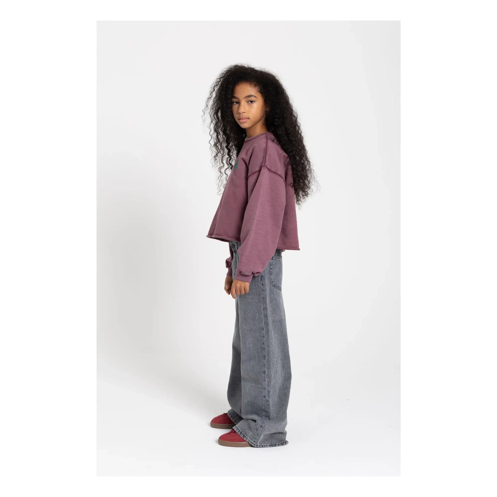 Finger in the nose - Jean Large April | Denim grey