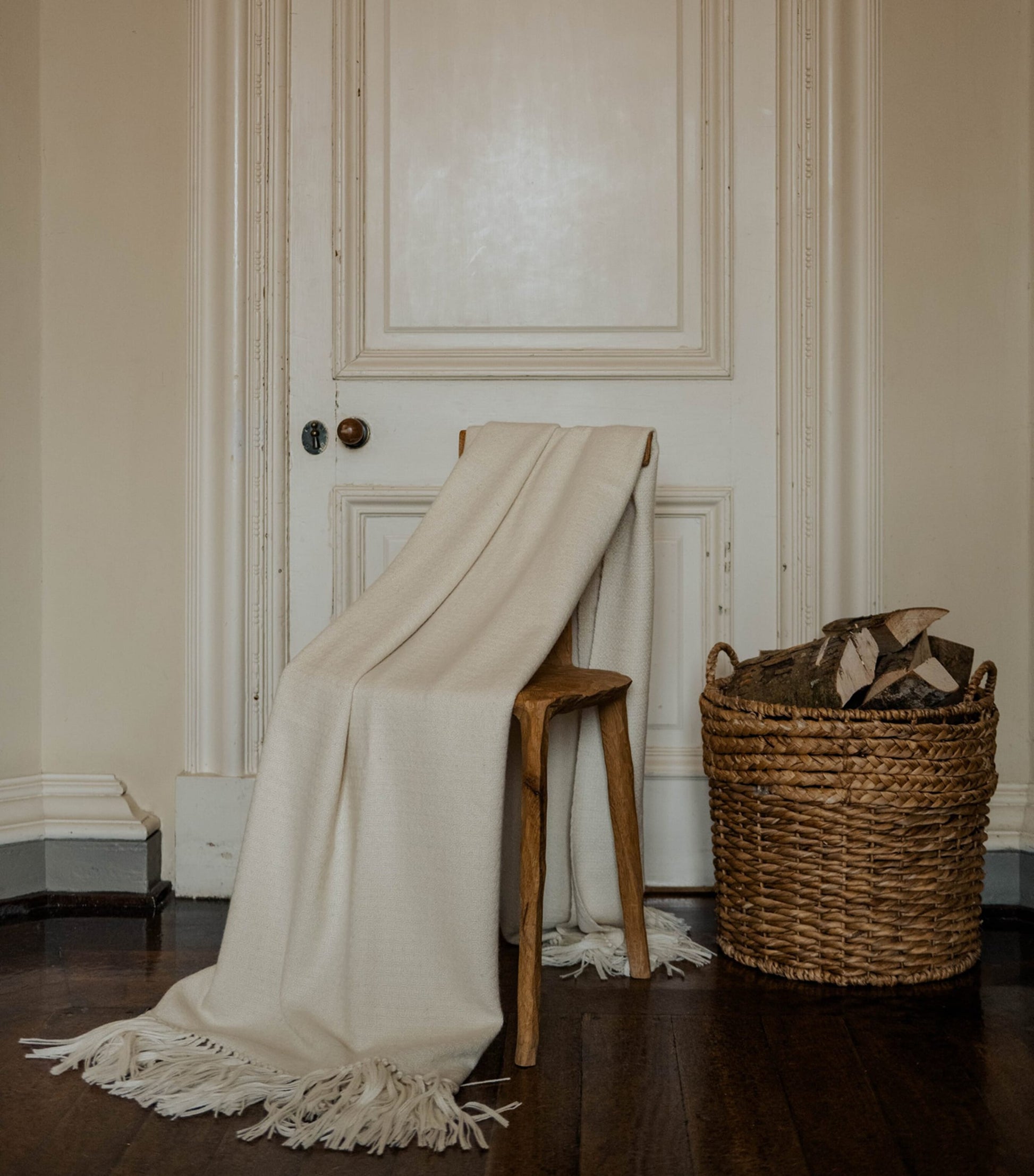 Araminta Campbell Alpaca-Blend Willow Throw (150cm x 230cm)