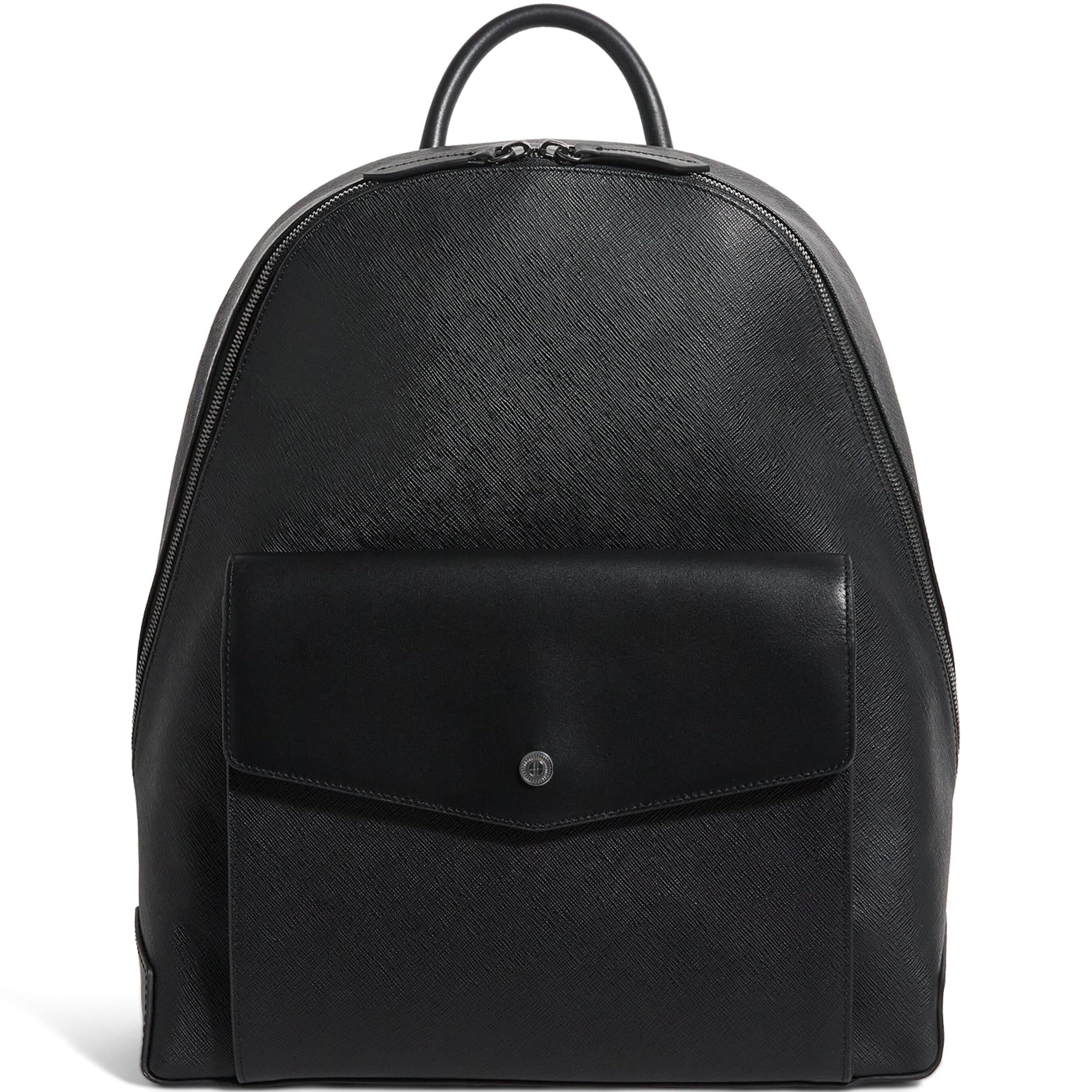 Saffiano Leather Backpack