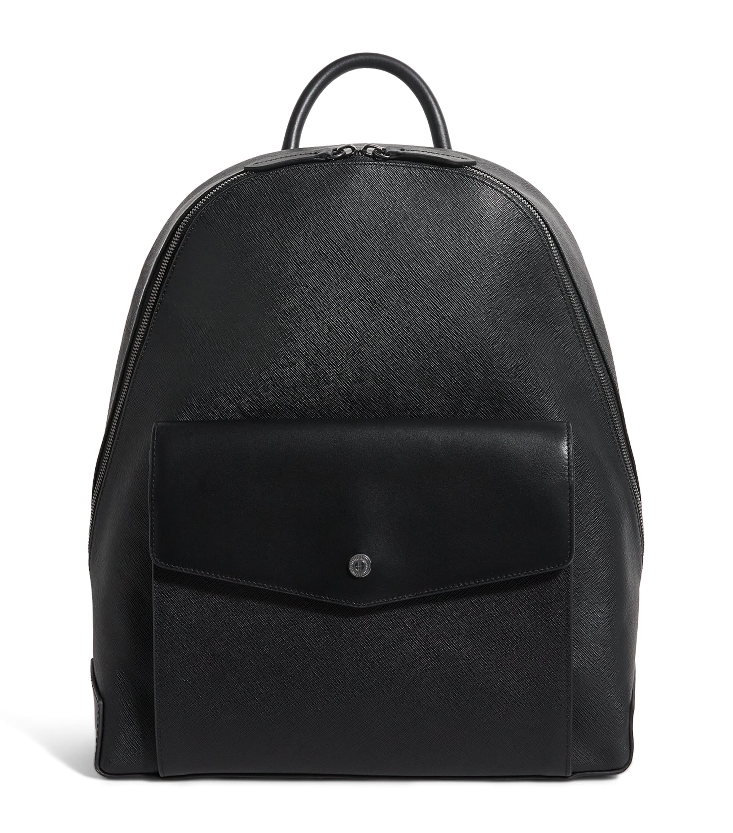 Saffiano Leather Backpack