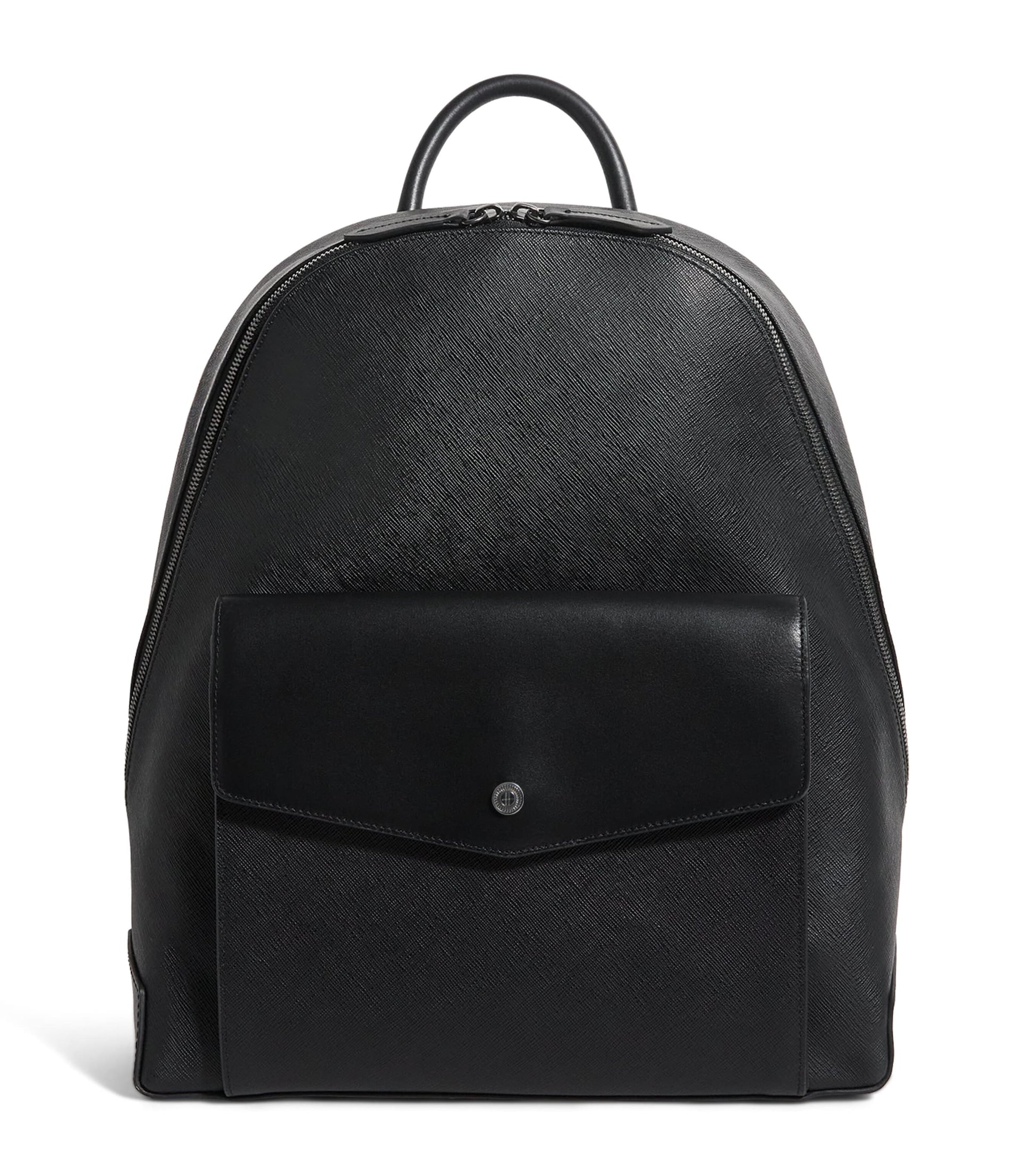 Saffiano Leather Backpack