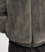 Yves Salomon Brown Mink Bomber Jacket