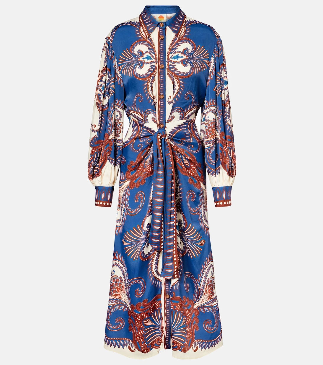 Farm Rio - Arabesque Scarf shirt dress