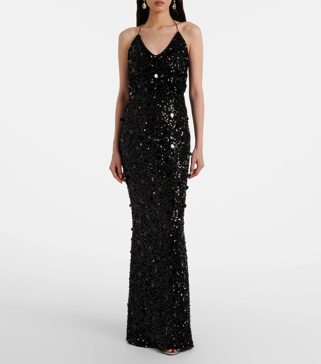 Dolce&Gabbana - Sequined halterneck gown