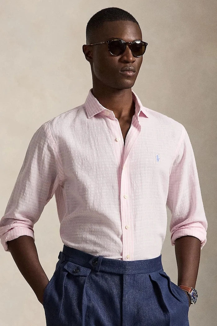 Polo Ralph Lauren риза мъжка с лен