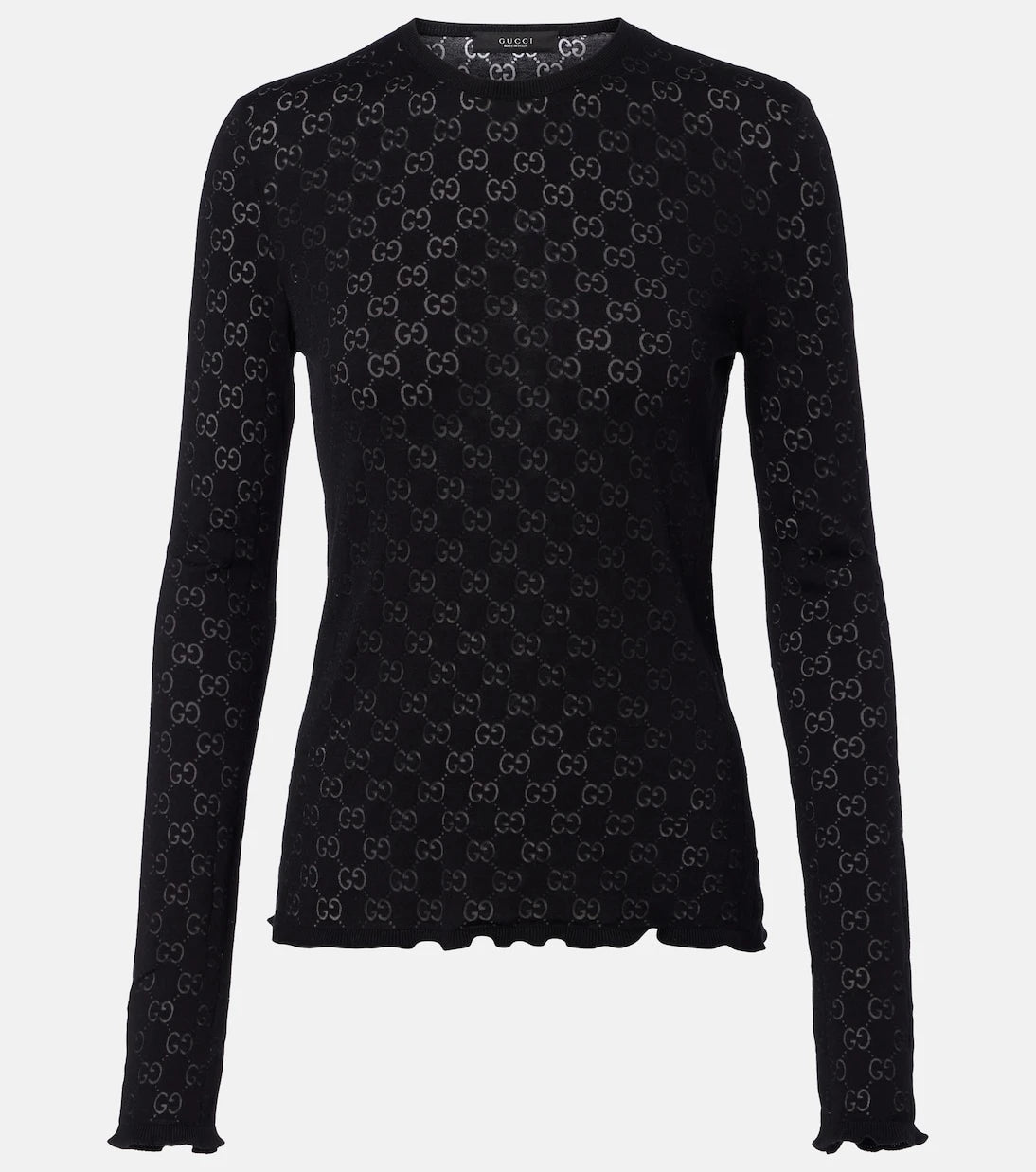 Gucci - GG cotton-blend devoré sweater