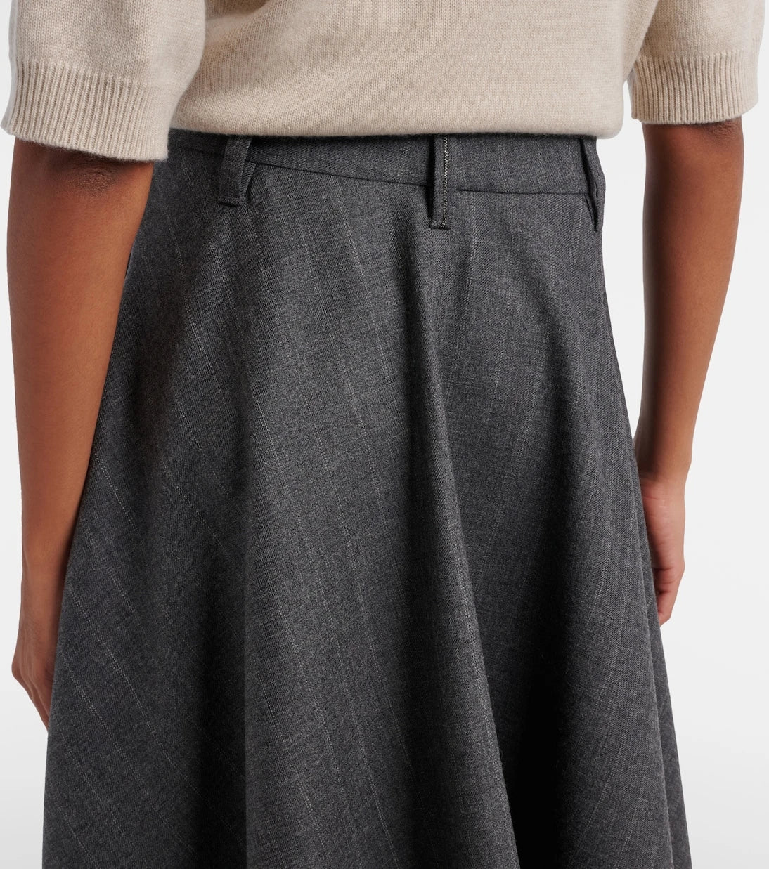 Brunello Cucinelli - Virgin wool midi skirt