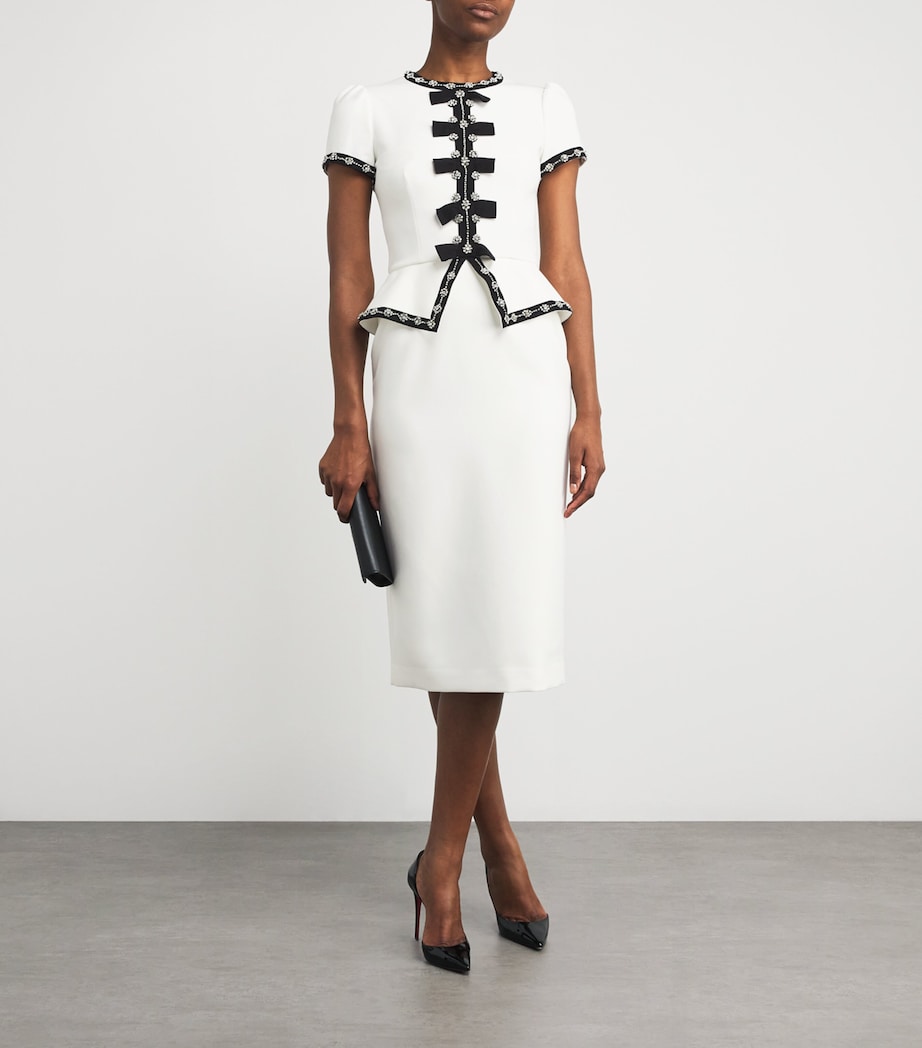 Ivory Cady Embellished Bisou Midi Dress
