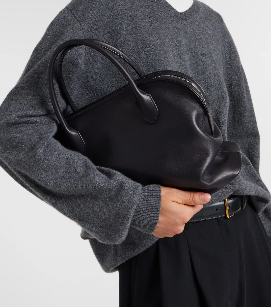The Row - Agnes leather tote bag