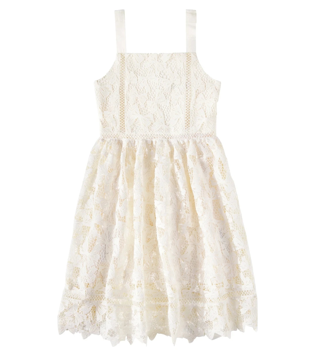 Self-Portrait Kids - Bow lace dress
