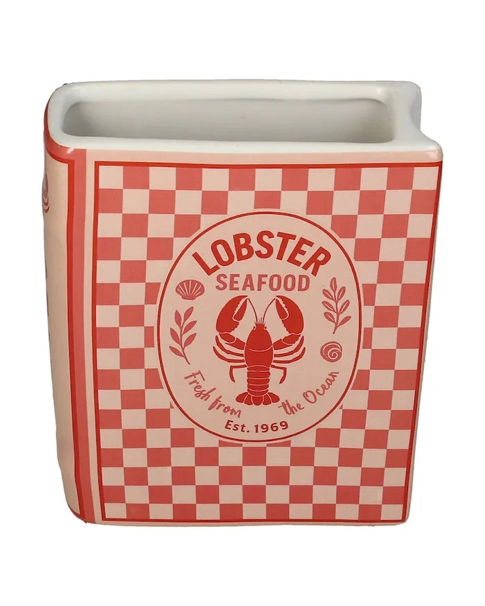 home & lifestyle Lobster Dekoratif Vazo 18 x 5,5 x 15 cm