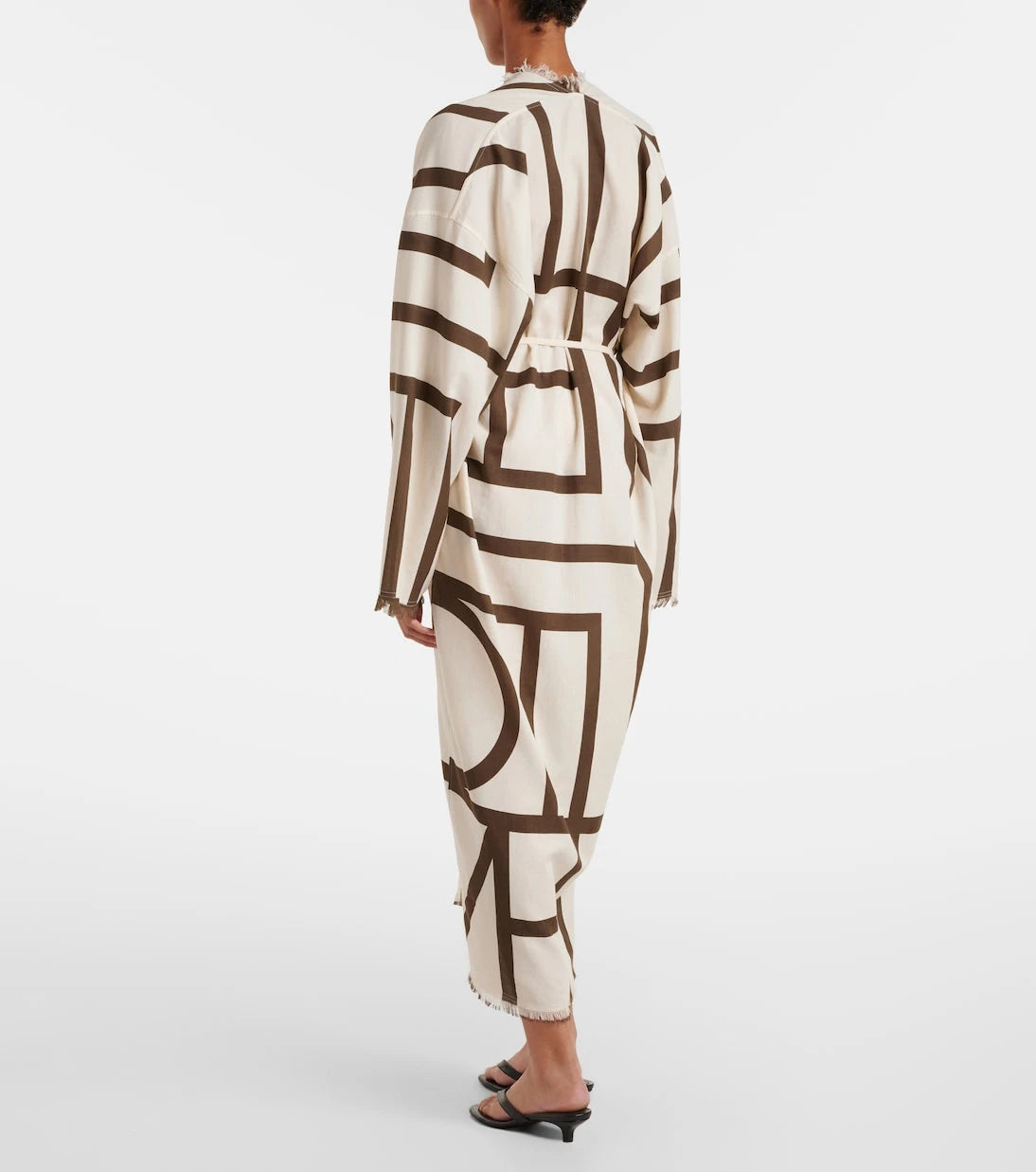 Toteme - Monogram cotton beach cover-up